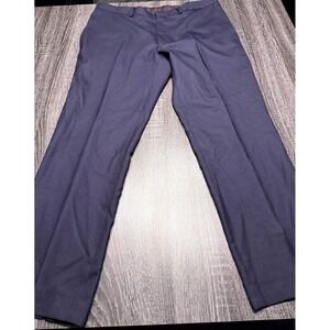 Charles Tyrwhitt Men's Slim Fit Wool Dress Pants 36x34 Navy – 100% Pure New Wool